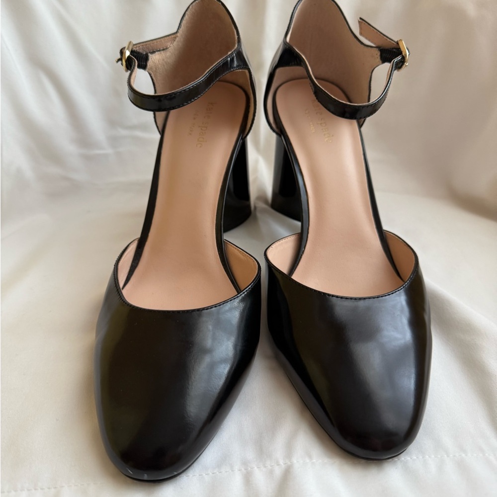 Kate Spade Elegant Black Ankle Strap Heels